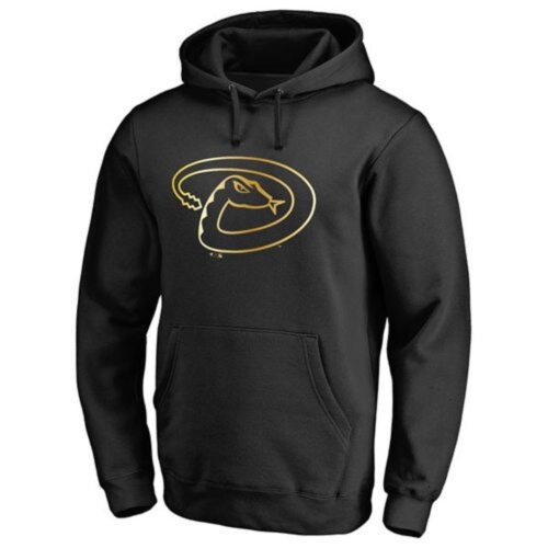 m1202401170015_1 Arizona Diamondbacks Gold Collection Pullover Hoodie Black