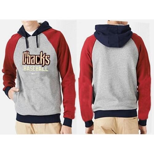 m1202401170016_1 Arizona Diamondbacks Pullover Hoodie Grey & Red