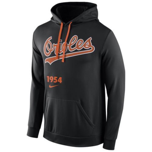 m1202401170067_1 Baltimore Orioles Cooperstown Performance Pullover Black MLB Hoodie