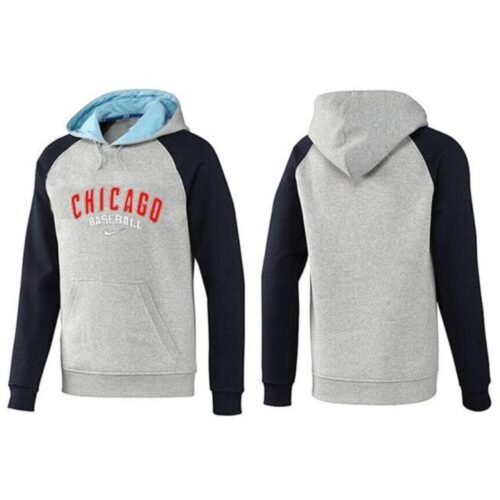 m1202401170176_1 Chicago Cubs Pullover Hoodie Grey & Blue