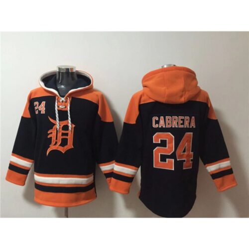 m1202401170253_1 Men's Detroit Tigers #24 Miguel Cabrera Black/Orange Lace-Up Pullover Hoodie