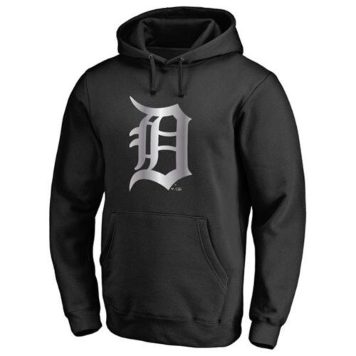 m1202401170275_1 Detroit Tigers Platinum Collection Pullover Hoodie Black