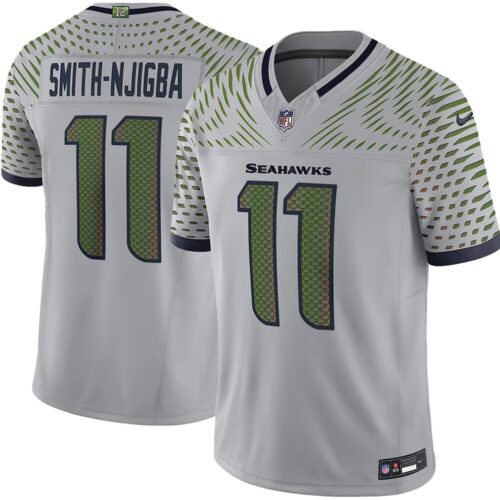 m1202508290033_1 Men's Seattle Seahawks #11 Jaxon Smith-Njigba Gray Rivalries Collection F.U.S.E. Vapor Limited Stitched Jersey