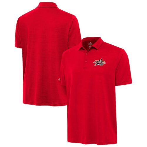 m20250630011_1 Men's 2025 MLB All-Star Game Antigua Red Reprocess Polo