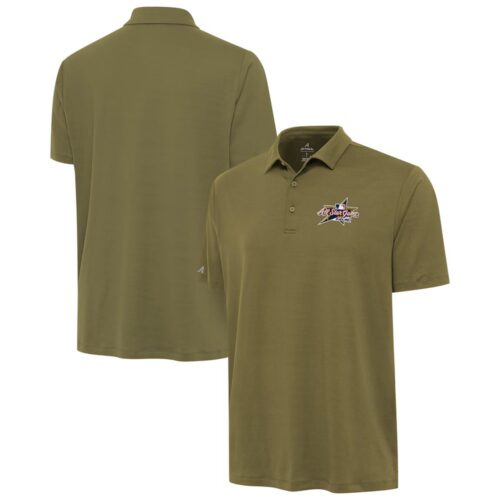 m20250630017_1 Men's 2025 MLB All-Star Game Antigua Olive Reprocess Polo