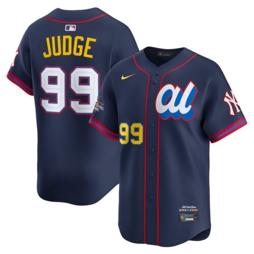 m20250703002_1 Men's American League #99 Aaron Judge Nike Navy 2025 All-Star Edition Limited Player Jersey