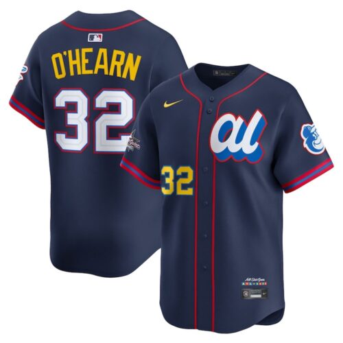 m20250703015_1 Men's American League #32 Ryan O'Hearn Nike Navy 2025 All-Star Edition Limited Player Jersey