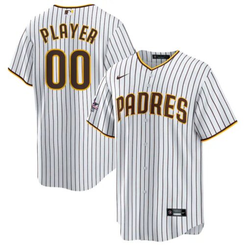 m20250716063_1 Youth San Diego Padres Nike White 2025 MLB All-Star Game Home Custom Replica Jersey