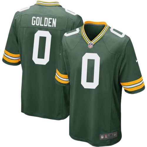 m20250901001_1 Men's Green Bay Packers #0 Matthew Golden Nike Green Game Player Jersey