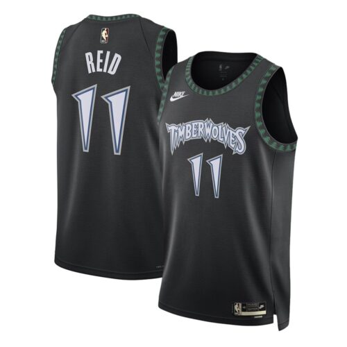 m202510310096_1 Youth Minnesota Timberwolves #11 Naz Reid Black 2025/26 Hardwood Classics Jersey