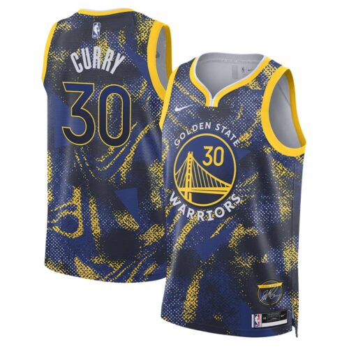 m202510310110_1 Youth Golden State Warriors #30 Stephen Curry Royal 2025/26 Select Series Jersey