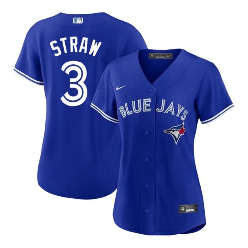 m202511120008_1 Women's Toronto Blue Jays #3 Myles Straw Nike Royal Home Replica Jersey