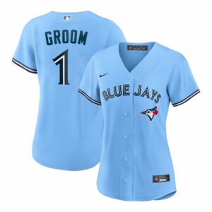m202511120009_1 Women's Toronto Blue Jays Nike #1 Groom Blue Home Replica Jersey