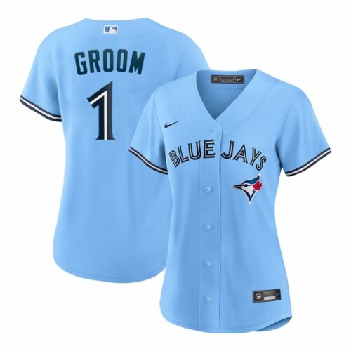 m202511120009_1 Women's Toronto Blue Jays Nike #1 Groom Blue Home Replica Jersey