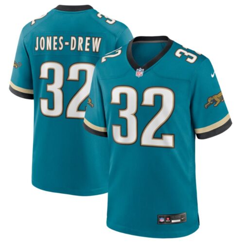 md20251015001_1 Men's Jacksonville Jaguars #32 Maurice Jones-Drew Nike Teal 2025 NFL Draft First Round Pick 2nd Alternate Game