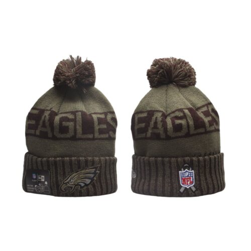 nh20251118006_1 Philadelphia Eagles 2025 Salute to Service Knit Hat