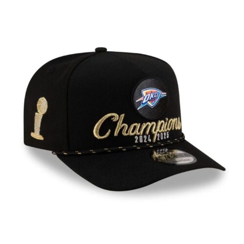 nhlm1120250707001_1 Oklahoma City Thunder 2025 NBA Finals Champions Adjustable Hat